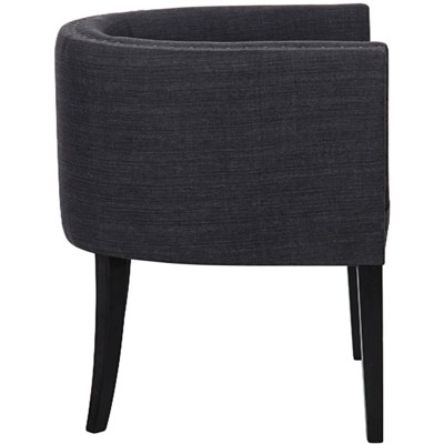 Dede Lounge Chair, Hand Rubbed Black