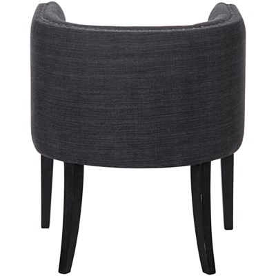 Dede Lounge Chair, Hand Rubbed Black