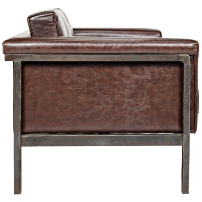 Mitsuru Sofa, Metal and Leather