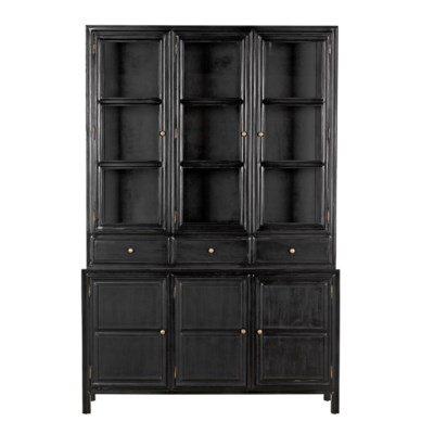 Colonial Hutch, Hand Rubbed Black
