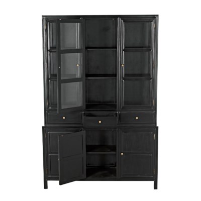 Colonial Hutch, Hand Rubbed Black