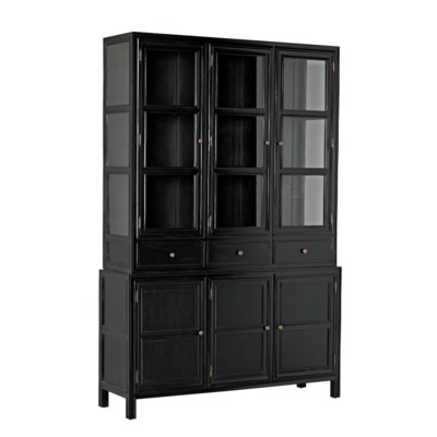 Colonial Hutch, Hand Rubbed Black