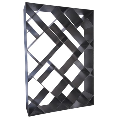 Small Diagonal Bookcase, Metal