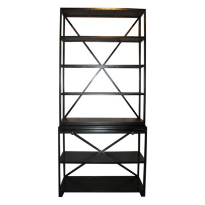 Sutton Bookcase, Hand Rubbed Black