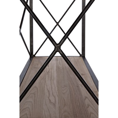 801 Bookcase, Elm and Metal