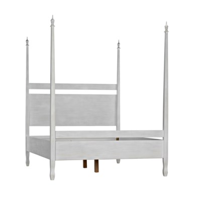 QS Venice Bed, Queen, White Wash