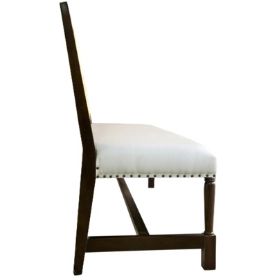 Colonial Caning Bench, Hand Rubbed Brown