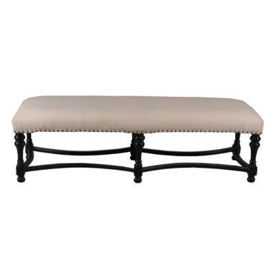 Bourbon Bench, Hand Rubbed Black