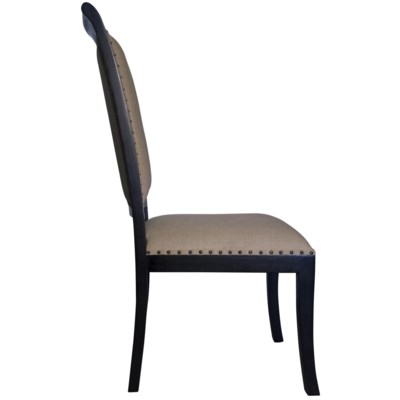 Henry Side Chair, Hand Rubbed Black