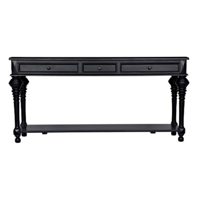 Colonial Sofa Table, Black