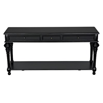 Colonial Sofa Table, Black
