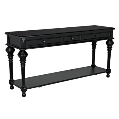 Colonial Sofa Table, Black