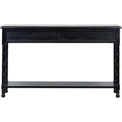 Bamboo Console, Hand Rubbed Black