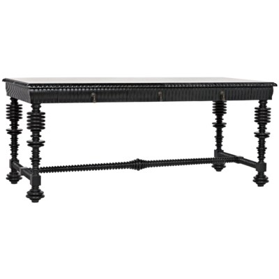 QS Portuguese Desk, Hand Rubbed Black