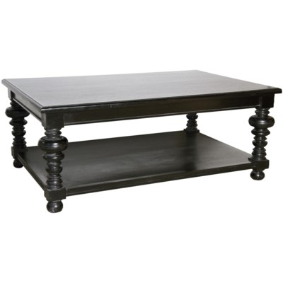Ferret Coffee Table, Hand Rubbed Black
