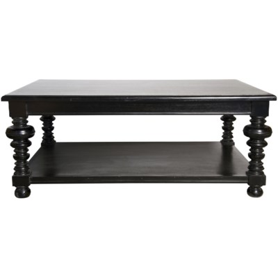 Ferret Coffee Table, Hand Rubbed Black