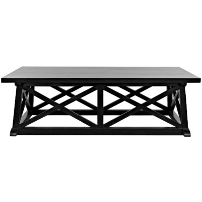 QS Sutton Coffee Table, Hand Rubbed Black