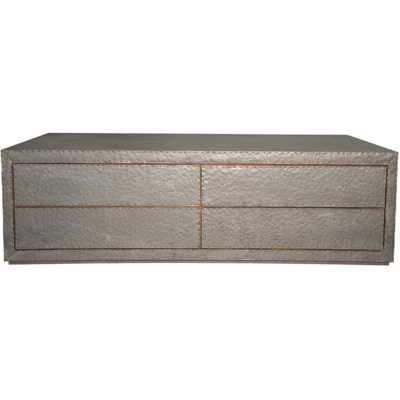 Metal Coffee Table with 4 Drawers