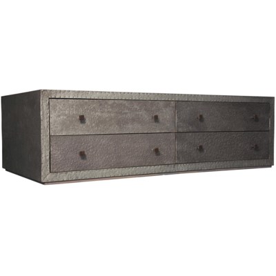 Metal Coffee Table with 4 Drawers