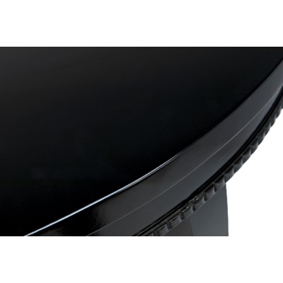 QS Scheffield Round End Table, Black