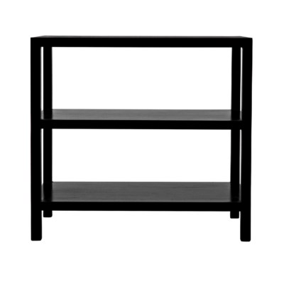 QS 2 Shelf Side Table, Hand Rubbed Black