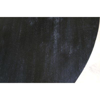 Criss-Cross Round Table, 60", Hand Rubbed Black