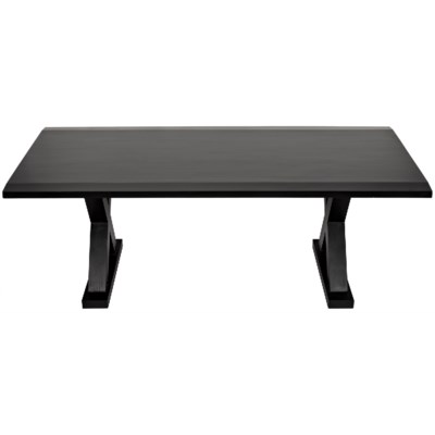 QS X Dining Table, Hand Rubbed Black