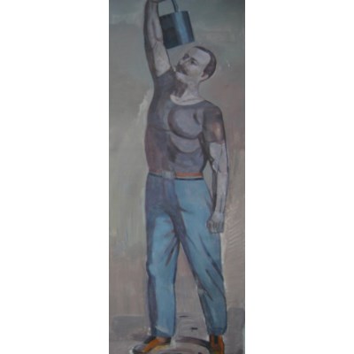 Man Holding Weight