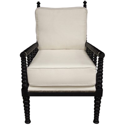 QS Abacus Relax Chair, Distressed Black