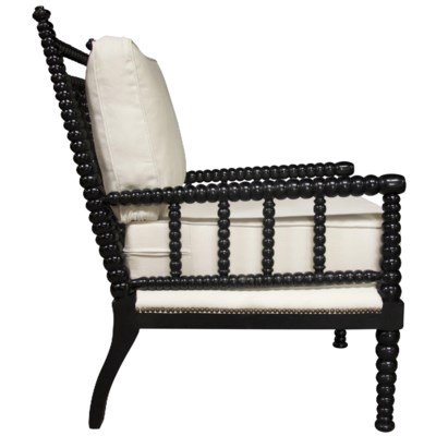 QS Abacus Relax Chair, Distressed Black
