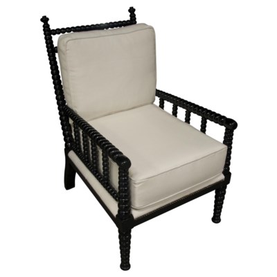 QS Abacus Relax Chair, Distressed Black