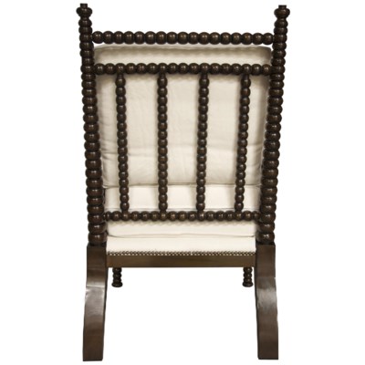QS Abacus Relax Chair, Distressed Brown