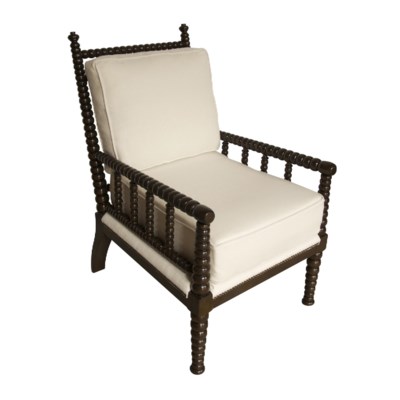 QS Abacus Relax Chair, Distressed Brown