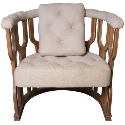 Octopus Club Chair, Dark Walnut