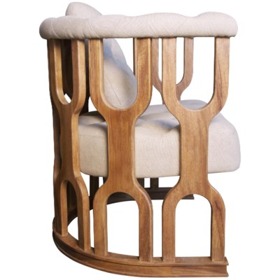 Octopus Club Chair, Dark Walnut
