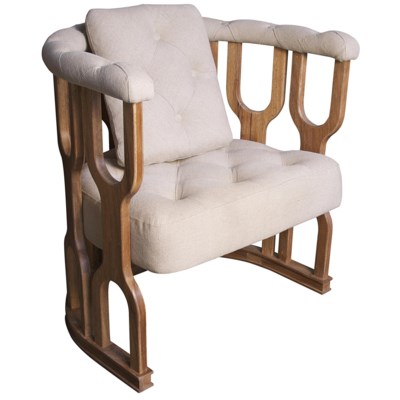 Octopus Club Chair, Dark Walnut