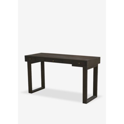 Newbury 55" Solid Wood Console Desk with 3 Drawers with Square Base in Espresso Wash